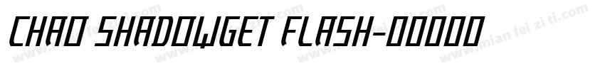 CHAO SHADOWGET FLASH字体转换